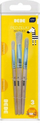 Set furça shkolle Interdruk Wooden Brushes, 3 copë, dorezë druri