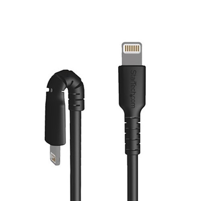 Kabllo USB StarTech RUSBCLTMM1MB, USB C në Lightning, 1 m, i zi