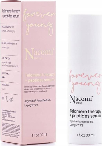 Serum fytyre Nacomi Next Level Telomere Therapy, me peptide, 30 ml