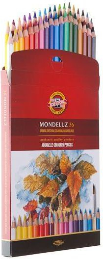 Set lapsa akuarele Koh-i-noor Hardtmuth 3719, 36 copë, shumëngjyrëshe