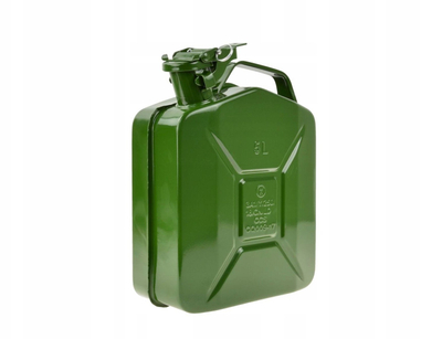 Kanoçe metalike GEKO, 5L, për karburant, jeshile