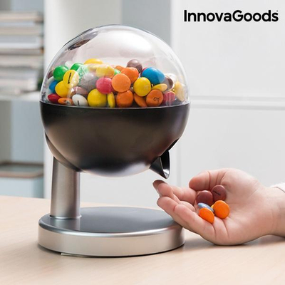 Automat për karamele InnovaGoods Mini, me sensor prekjeje, për fruta të thata dhe karamele, i bardhë