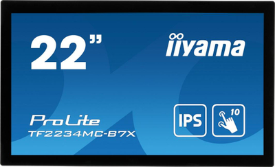 Monitor Iiyama, 21.5 ", 1920 x 1080 (FullHD), 60 Hz, IPS-ADS, i zi