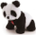 Lodër pelushi Trudi Sweet Collection Panda, miniaturë koleksionuese, e përshtatshme nga lindja, bardh e zi