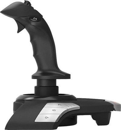 Joystick lojërash PXN F16, vibrim, Rapid Fire, i zi