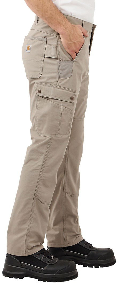 Pantallona pune Carhartt Rugged Flex Ripstop Cargo, relaxed fit, me xhepa të shumtë, bezhë