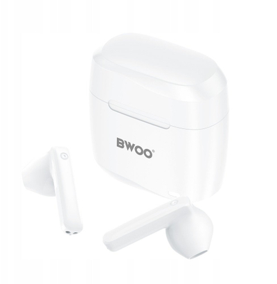 Kufje pa tela Bwoo TWS BW94, Bluetooth 5.3, USB C, të bardha