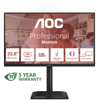 Monitor AOC E4 24E4CV, 23.8", Full HD, 120Hz, i zi