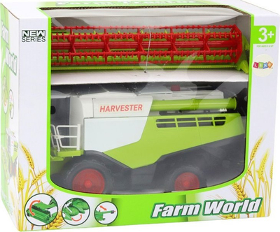 Lodër kombajnë LEAN Toys Harvester, me pjesë që lëvizin, për kalamaj 3+, jeshile