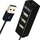 HUB USB Unitek Y-2140, 4xUSB 2.0 mini, e zezë