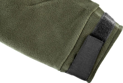 Xhaket fleece Helikon Classic Army, polar i trashë, me zinxhir komplet, jeshile ulliri me të zezë, S