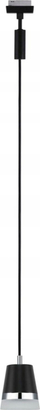 Llambadar varëse Paulmann URail Cone, GU10, 12,14cm, i zi mat