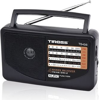 Radio portative Tiross TS-456, FM AM SW, gri