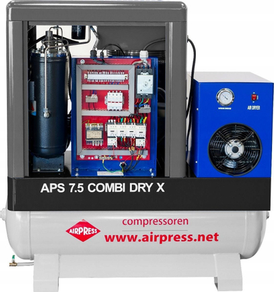 Kompresor vidhos me vaj Airpress APS 7.5 Combi Dry X, 200L, 10 bar, 690 l/min
