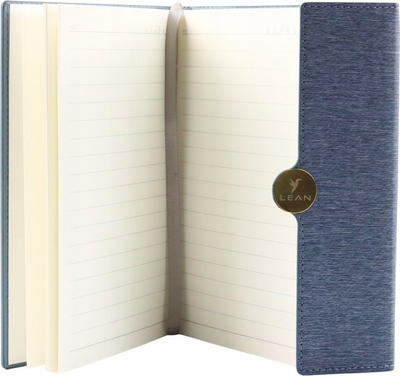 Fletore A5 Leantoys Notes Lean, format A5, gri argjendtë