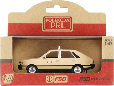 Maket makine Daffi FSO Polonez Taxi, 1:43, metalik, bezhë