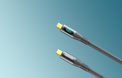 Kabllo USB C në USB C Remax Zisee RC-C032, 1.2m, 100W, gri