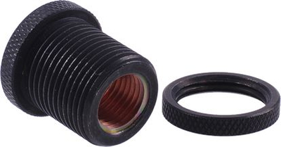 Përshtatës bulkhead Alphacool HF G1/4, prej mesi, i zi