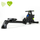 Makinë varkarie VirtuFit Ergometer Rowing Trainer Semi-Pro, me rezistencë që e rregullon vetë, me kompjuter trajnimi, e zezë