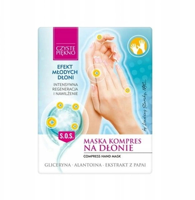 Maskë duarsh Pure Beauty Hand Compress, rigjeneruese, 2 copë