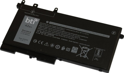 Bateri laptopi BTI për Dell Latitude 5000, 42Wh, Li ion, e zezë