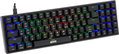 Tastierë gaming Marvo SHOGO 78, mekanike, me kabllo USB, me drita RGB, e zezë