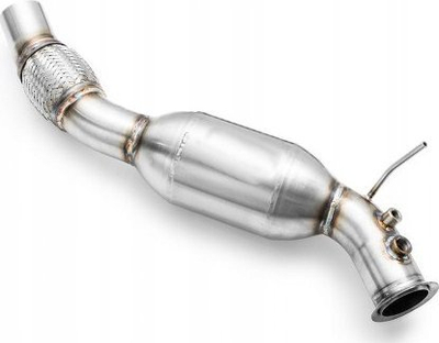 Downpipe me muffler BMW E81 E87 E82 E88 N47, 2006-2013, çelik inox