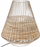 Llampë tavoline Wicker Cheraw, 29 x 33.5 cm, metal edhe kallam, bezhë