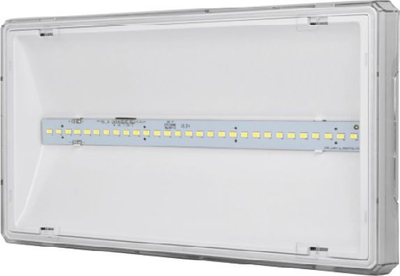 Llambë emergjence AWEX EXIT L IP65 ECO LED 3W 340lm, 1 orë, e bardhë