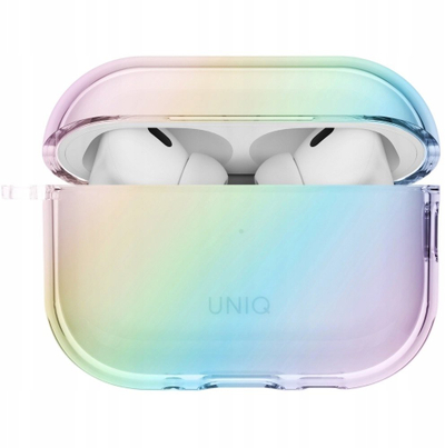 Mbulesë UNIQ IRIDESCIA për AirPods Pro 3, efekt iridescent, Holo Quartz
