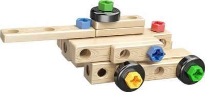 Lodër ndërtimi Madej Smart Block Toys, 3 në 1, 40 copa, shumëngjyrëshe