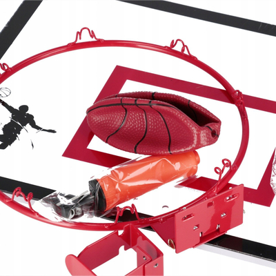Set basketbolli Mega Creative 545097, me tabelë dhe top, për kalamaj, shumëngjyrësh
