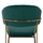 Stol velvet + metal 60×55×100 cm (HM8734.03), gjelbër