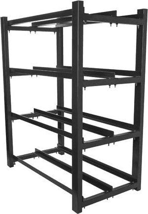 Stendë për bateri UPS OR, OR01-830454-204-BK, 830x454 mm, 2x4 bateri, i zi