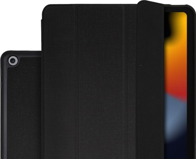 Mbulesë Crong FlexFolio për iPad 10.2\" 9 2021, me stand, puthitet me Apple Pencil, e zezë