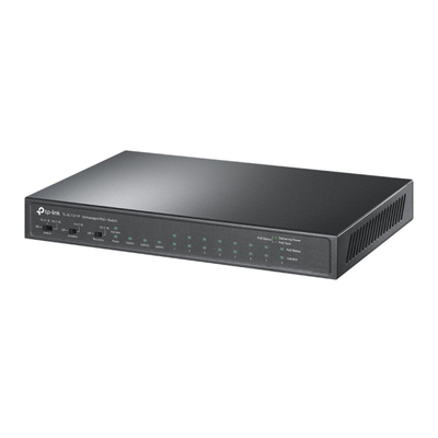 Десктоп свич TP Link TL SL1311P, 8 PoE порти, 3 гигабитни порти, сива