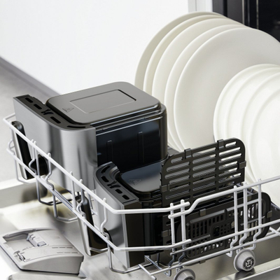Fritezë me ajër Tefal DualEasy Grill EY905D, dy sirtarë, pa vaj, gri