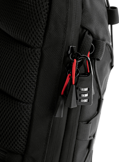Çantë shpine anësore Diablo Chairs Shoulder Bag Sling Bag, port USB, që s’e kap uji, e zezë