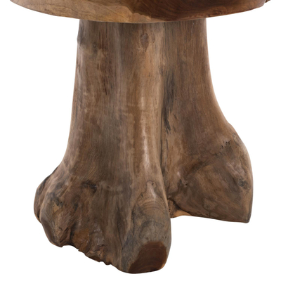Tavolinë Logg druri teak Φ40×45 cm (HM9351)