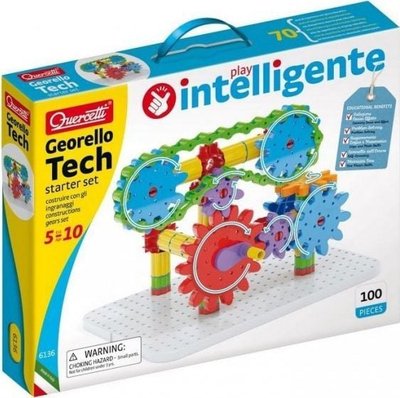 Lojë konstruktive Quercetti Georello Tech Starter Set 6136, set edukativ, plastike, shumëngjyrëshe