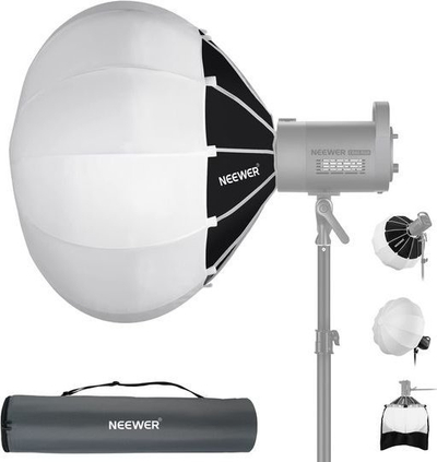 Softbox lanterne Neewer 65 cm, montim Bowens, i bardhë e zi