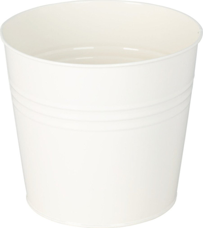 Kapak zinku për vazo me lule Home Styling Collection 14753637, 17 x 15 cm, gri metalik