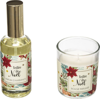 Set aromatik Fééric Lights Veillée de Noël, sprej 100 ml, qiri 90 g, shumëngjyrësh