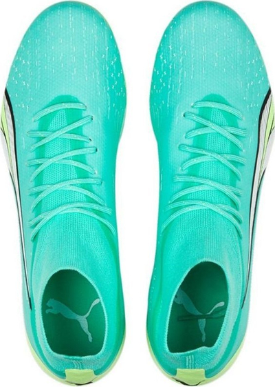 Këpucë futbolli Puma Ultra Pro FG AG M 107240 03, për fusha me tokë t'thatë edhe bar sintetik, ngjyrë mente