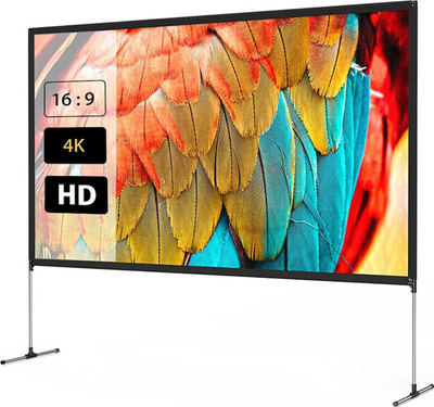 Ekran portativ projektori BlitzWolf BW-VS6, 80", 4K, i bardhë