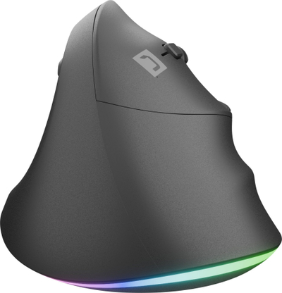 Вертикален глушец Natec CRAKE 2 PRO, оптички, 6 копчиња, со USB кабел, црн