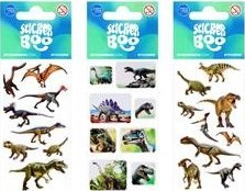 Ngjitëse Sticker BOO Dino, set figura dinosauri, shumëngjyrëshe