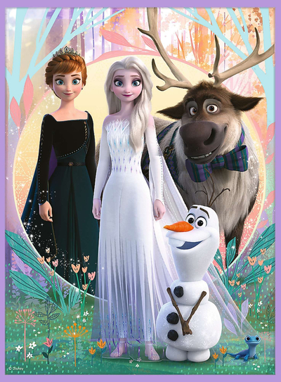 Puzzle dhe lojë memorie Trefl 2in1 Princeshat Frozen 2, 3+