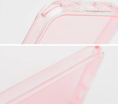 Futrollë Matrix Clear për Xiaomi Redmi 13C POCO C65, TPU transparente, kundër goditjeve, rozë