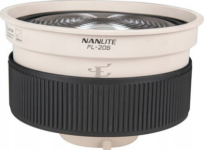 Lentë Fresnel Nanlite FL-20G, me barndoors, për Forza 200 300 500, e bardhë